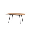 Mesa de comedor de extensión de melamina de madera rectangular