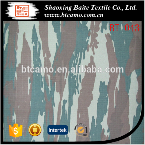 Ripstop Woodland Military Camouflage Fabric Printed Fabric