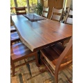 Solid Walnut Wood Restaurant Dining Tables PU Lacquer