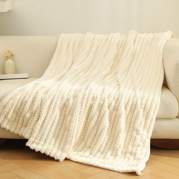 Coral Plush Rabbit Fur Blanket - Luxury Four Seasons Sofa Cover
