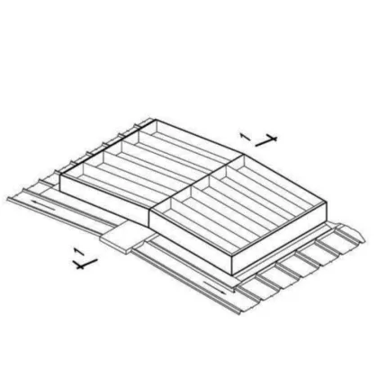 Custom Straight Triangular Smoke Exhaust Skylight Manufacturing Service