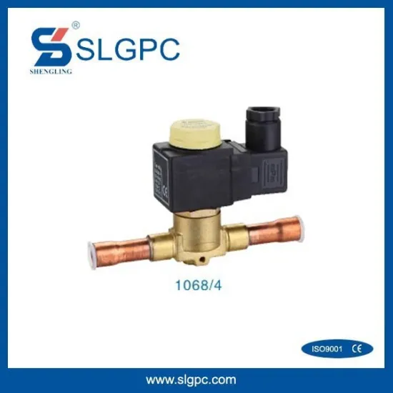 Chinese 2 position air condition valves 1068/4 linear refrigeration brass ODF solenoid valve