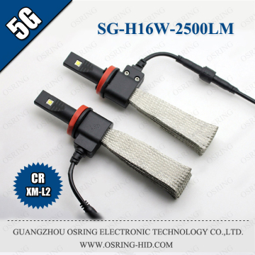 OSRING 5G 20W 2500LM H16 LED HEADLIGHT CR CHIP WATERPROOF H16 LED AUTO HEADLIGHT 6500K NEW DESIGN