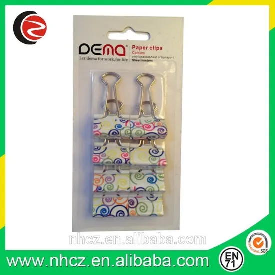 Documents Binder Clips with Custom Printing