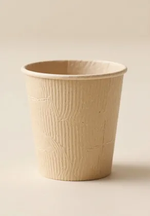 Bamboo fiber paper cup