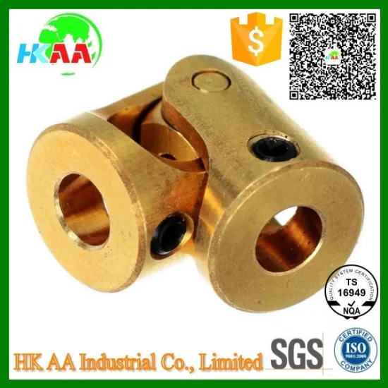 Mini small precision brass universal joint for DIY R/C toy car brass color