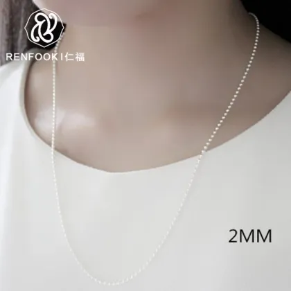 Silver jewellry shops online diamend cut bead chain