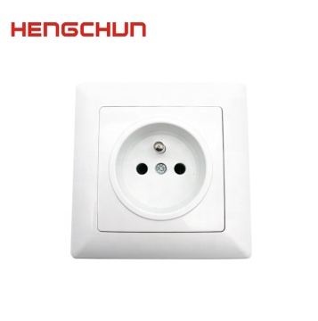 Pháp ổ cắm tường 2 pin không có trái đất W-13