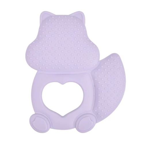 Squirrel Design Toy Pacifier Clip Silicone Teether