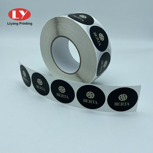 Round Sticker Printing Self-adhesive Gift Label in Roll