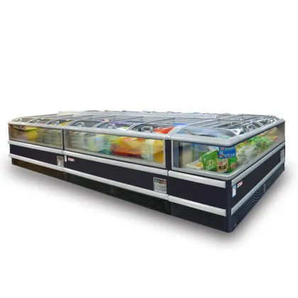 Beef/Mutton/Chicken Display Island Freezer with LED Lighting On Sale