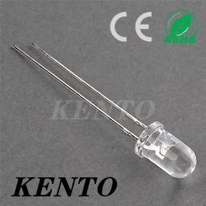 5mm Round Red Transparent Long Feet Lens Led Diode