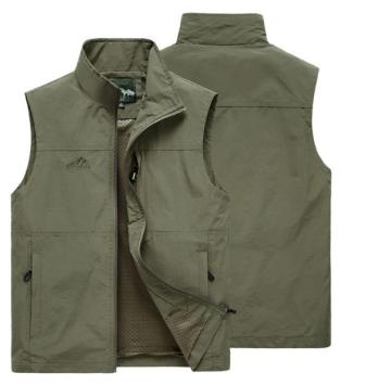 Giubbotto senza maniche traspiranti da uomo con multipocket - 7xl