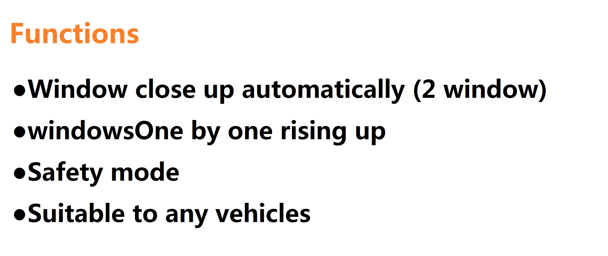 Universal Window Closing Module 508-2w-4rm, High Quality Universal ...