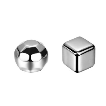 Stainless Steel Silver Whisky Ice Cubes for Coffee & Wine Accessories