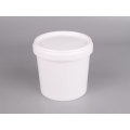 Cubo de plástico redondo sellado alto 1L-2#