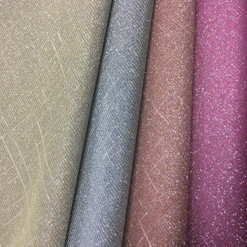 Stretch Backing Tissu Tissu Tissu Glitter Cuir