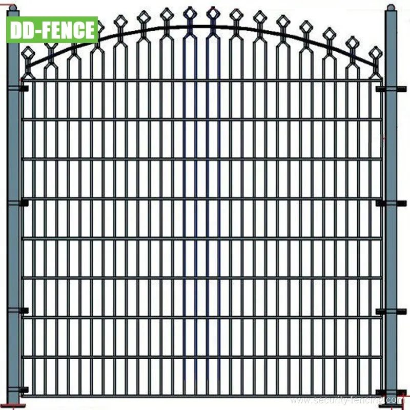 868 656 Double Horizontal Metal Wire Decorative Fence