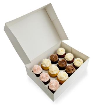 Eco-Friendly Cardboard Pastry Boxes: Kraft Craft White Brown Food Baking Gift Cake Containers for Windows