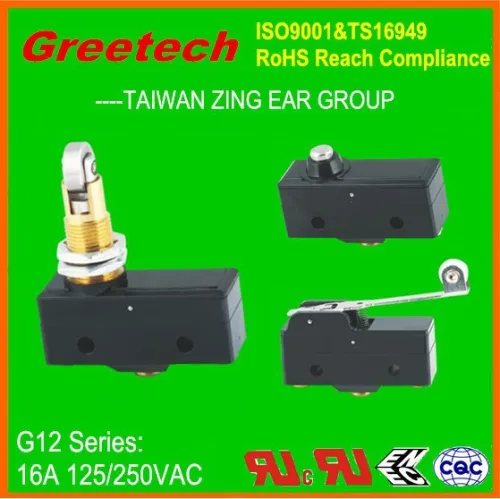 Micro Door Switch, 16a 250vac Micro Switches, High Quality Micro Door ...