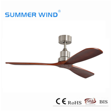 3 wooden blades electric ceiling fan without light