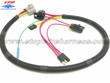 auto harnesses with 3pin flat trailer battery connector