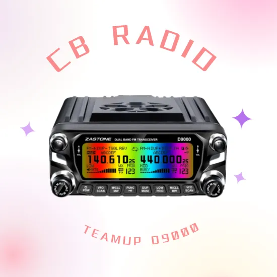 Marine & Car Radio D9000: 50W Hands-Free Two-Way UHF/VHF Walkie-Talkie