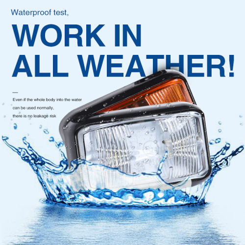 ટ્રક ટ્રેલર બોટ કાર માટે 12-24 વી 2 એલઇડી સાઇડ માર્કર લેમ્પ સૂચક પીળો ક્લિયરન્સ લાઇટ એન્ટી યુવી