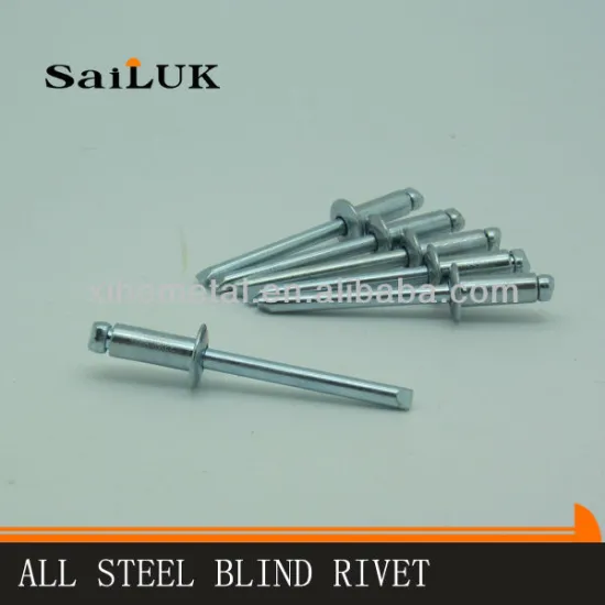 open type steel/steel blind rivet