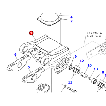 17M-30-66113 BOGIE FOR D275 17M-30-00851 17M-30-66271 17M-30-66281 17M-50-25130 195-30-66190