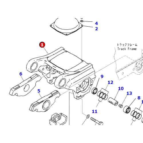 17M-30-66113 BOGIE FOR D275 17M-30-00851 17M-30-66271 17M-30-66281 17M-50-25130 195-30-66190