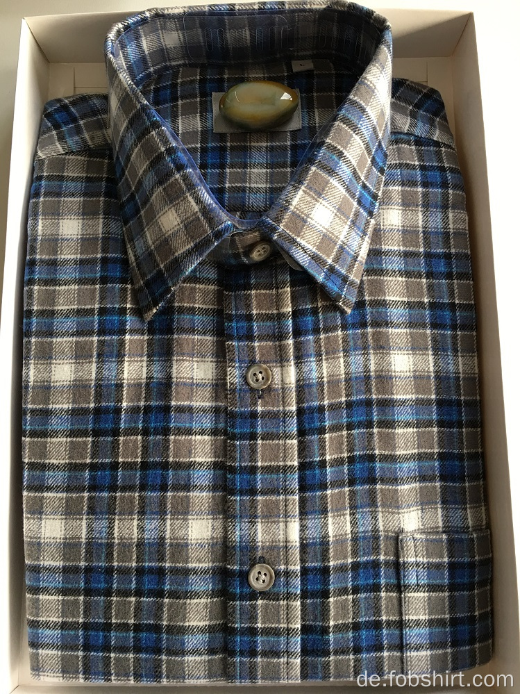 Flanell Stoff Business Shirt