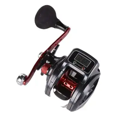 Digital Cross Droplets Wheel Fishing Reel with Brake for Lure Fishing