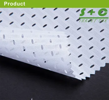 HaiNing 115g mesh fabric wholesale sublimation material flag fabric