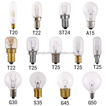 T22 Incandescent Lamp: Oven, Microwave, and Sewing Machine Bulbs