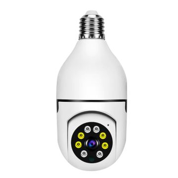 3MP E27 Bulb Camera: PTZ Auto Tracking, 360° Rotating, IR Night Vision, 1080P HD