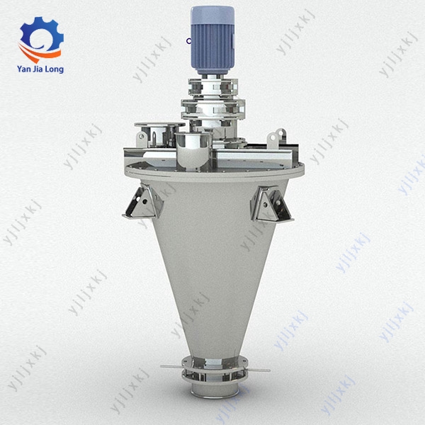 Cone na hugis twin screw mixer machine para sa tinta powder