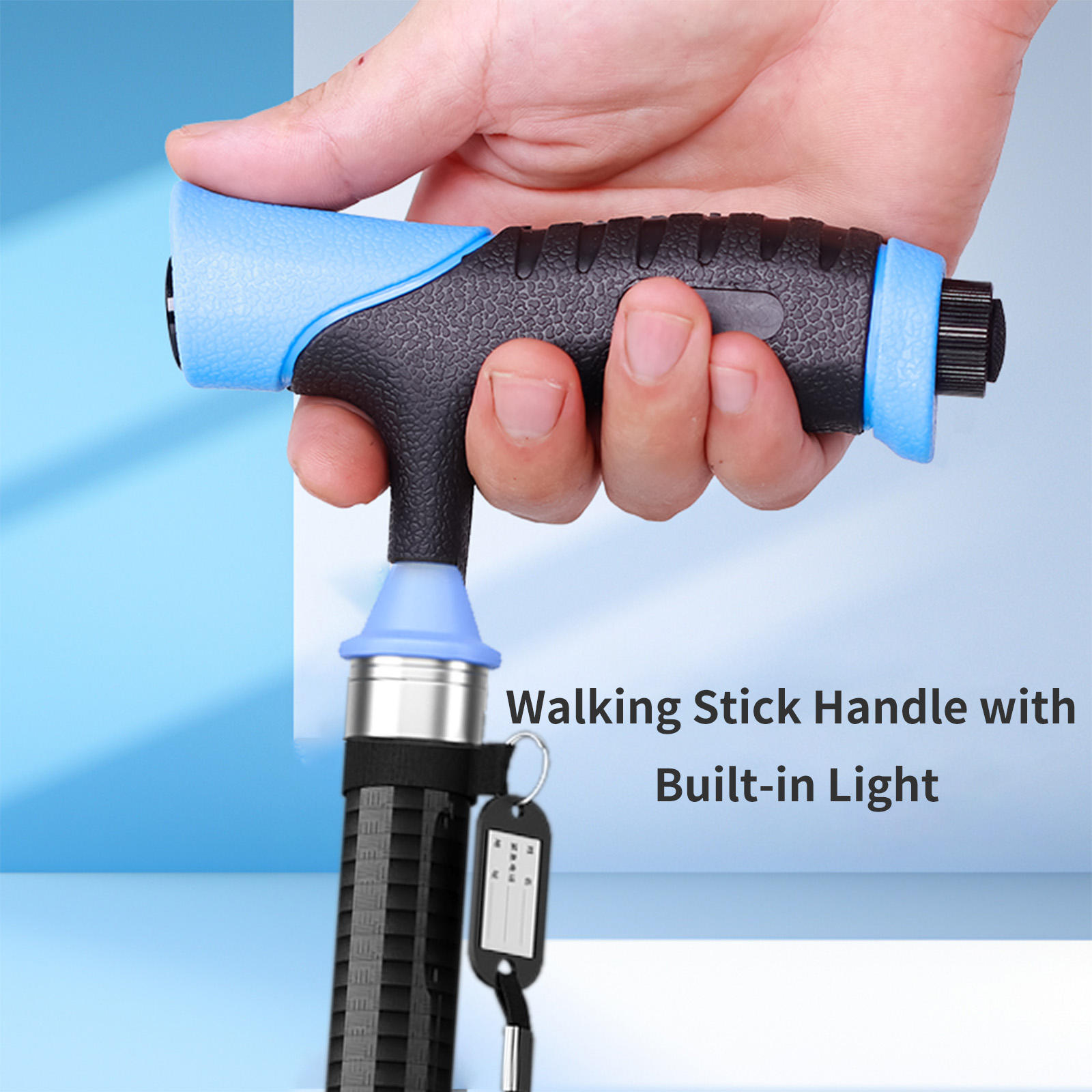 Stylish Adjustable Plastic Grip Cane for Elderly - View 5
