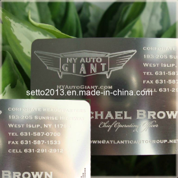 Etched Metal Business Card