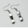 Hematite Earring with silver color finding