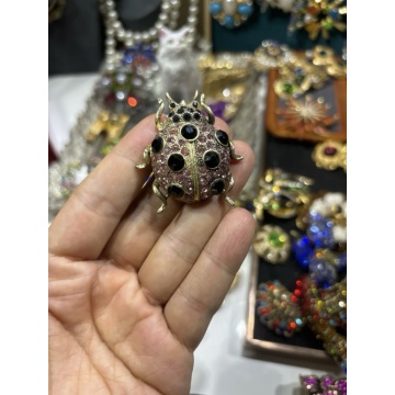 Broche de joaninha retrô e fofo