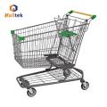 Plastic Cart Supermarket Powder Coating American Shopping Cart Factory