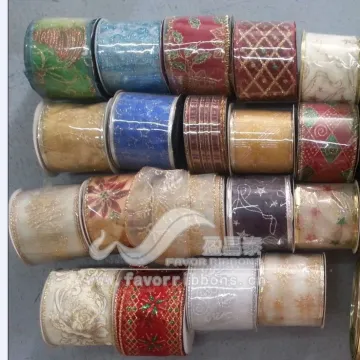christmas sheer organza ribbon