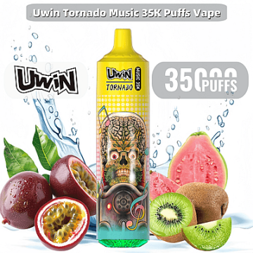 Uwin tornado 35000 35k पफ संगीत डिस्पोजेबल vape