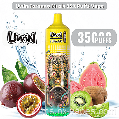 Uwin Tornado 35000 Puffs Price Vape Muzik
