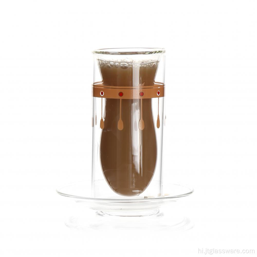उच्च बोरोसिलिकेट डबल वॉल ग्लास कप