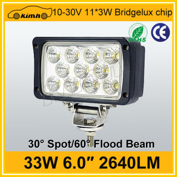 Car accessory waterproof 2640LM 33w auto led work lamp