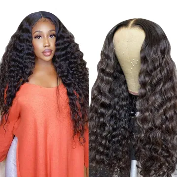 Water Wave 13*4 Lace Front Wig Curly Virgin Chinese Human Hair Wigs