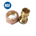 3/4" NPT Full Flow Blue Handle Wheel Brass Boiler Drain Valve