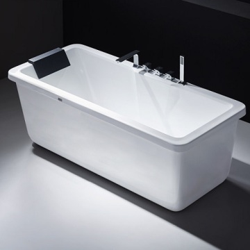 Bañera de remojo de acrílico blanco moderno